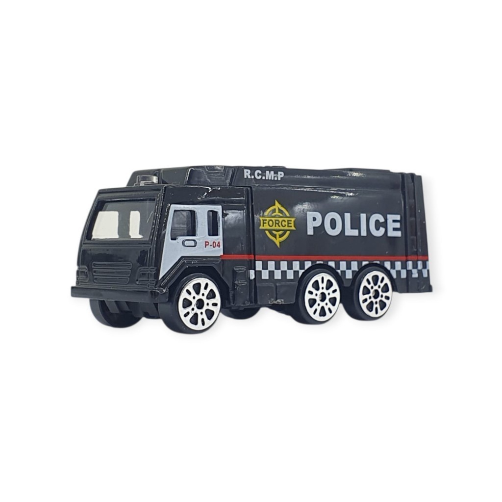 3'lü İş Makinaları Road Seti - Die Cast - DS044 - Polis  - 1 ADET