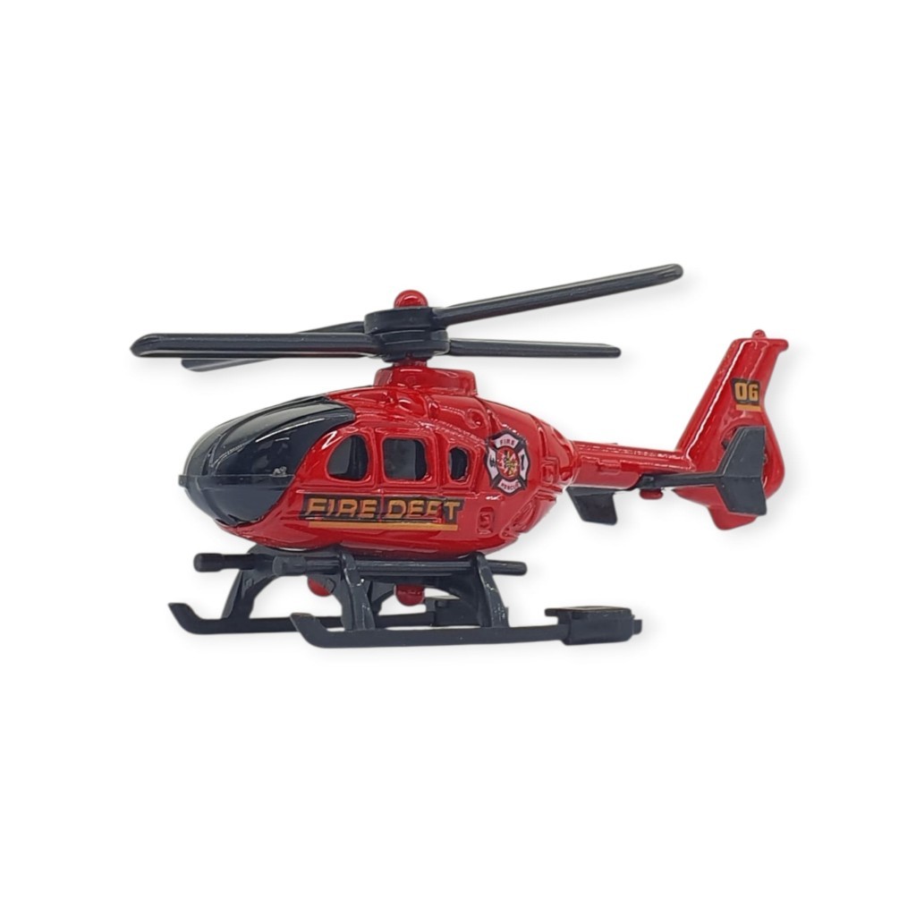 3'lü İş Makinaları Road Seti - Die Cast - DS044 - İtfaiye - 1 ADET
