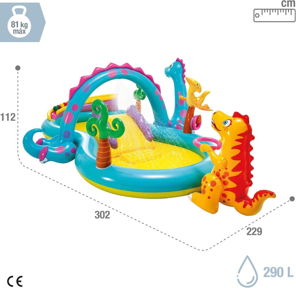 - Havuz Dino Dünyası 302 x 229 x 1 cm 3 - 1 ADET - Havuz Dino Dünyası 302 x 229 x 1 cm 3 - 1 ADET
