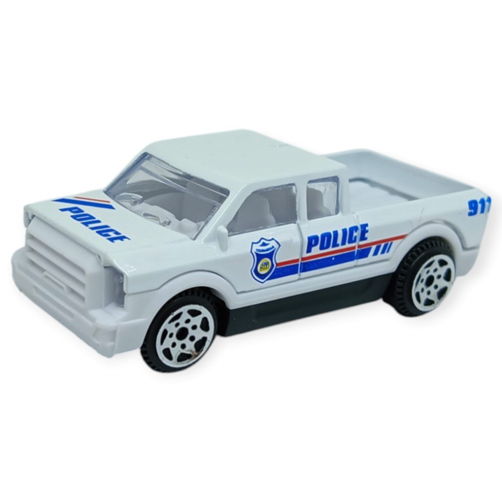 İş Araçları Serisi - Polis Araç Seti 5 Parça 7 cm - TH733 - 1 ADET