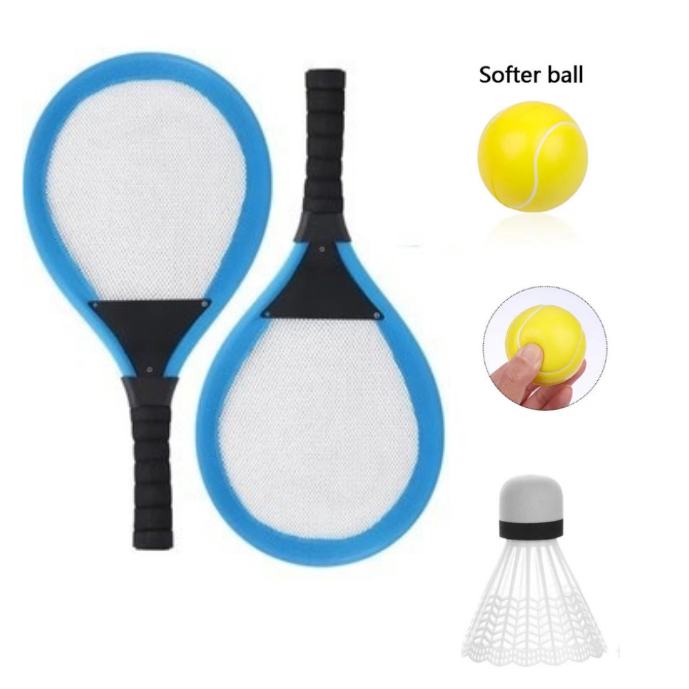 Badminton Seti ve Tenis Topu - RKT-35 - Mavi - 1 ADET