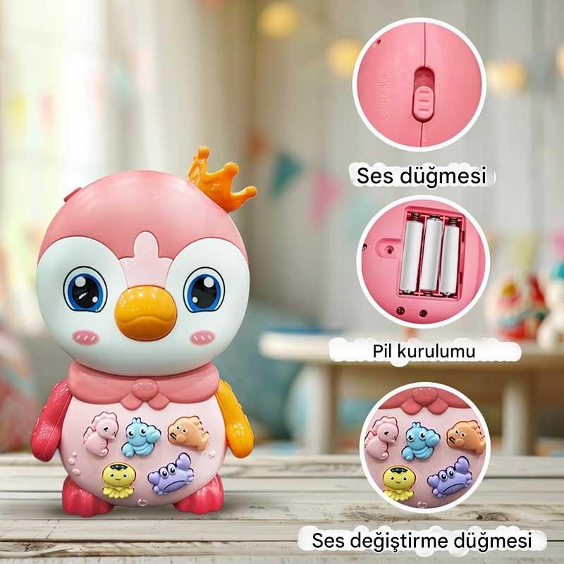 Penguen Eğitici Bebek Piyanosu - Pembe - 1 ADET