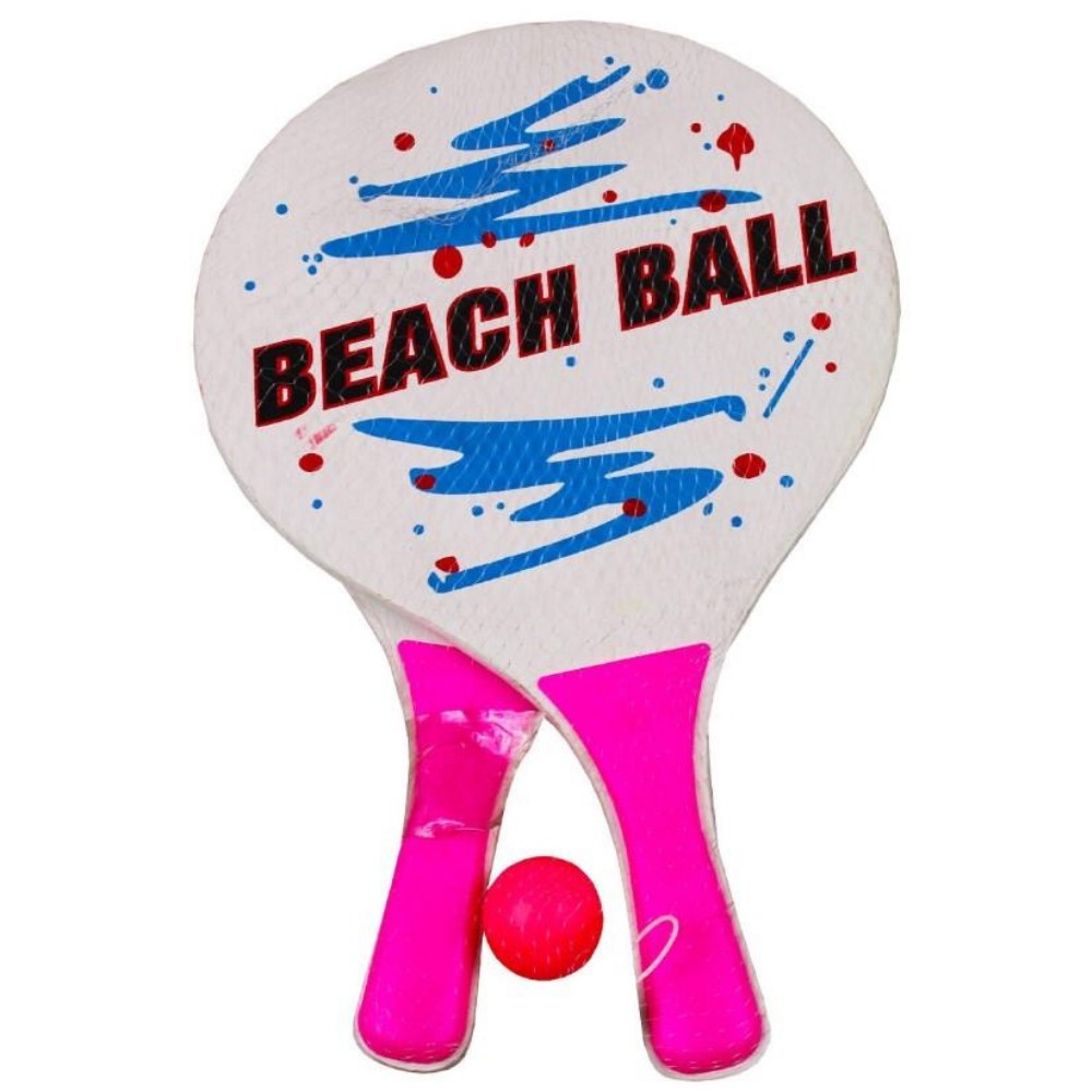 Beach Ball Tahta Raket - 3394 - Pembe - 1 ADET
