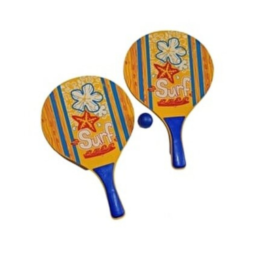 Beach Ball Tahta Raket - 3394 - Sarı - 1 ADET