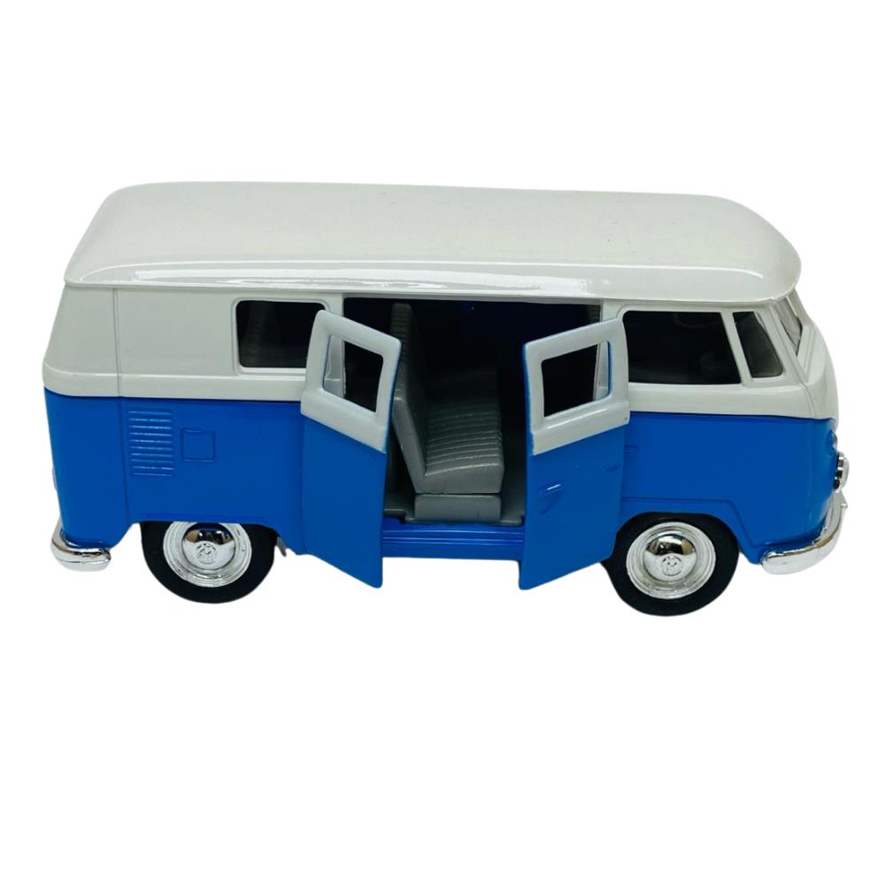 CLZ505 Çek Bırak Araba 1:32 Volkswagen T1 Bus - 49764- Mavi