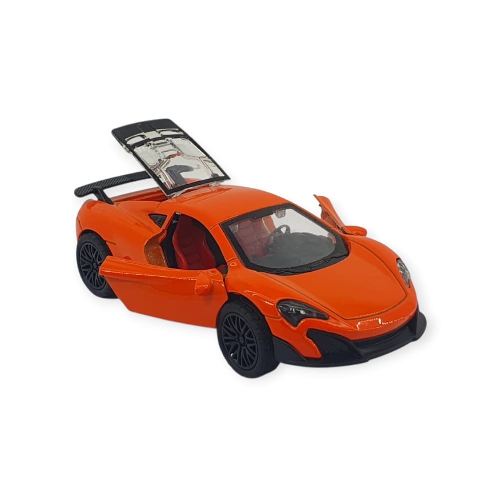 Çek Bırak Araba Metal - 3661C- Turuncu - 1 ADET