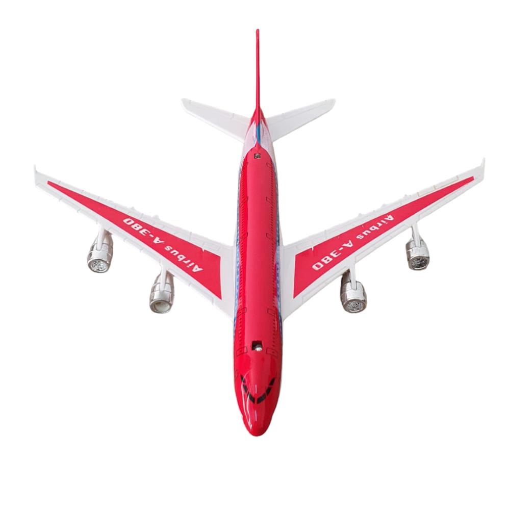 CLZ505 Çek Bırak Işıklı Sesli Yolcu Uçağı 18 Cm - SY8022 - Kırmızı