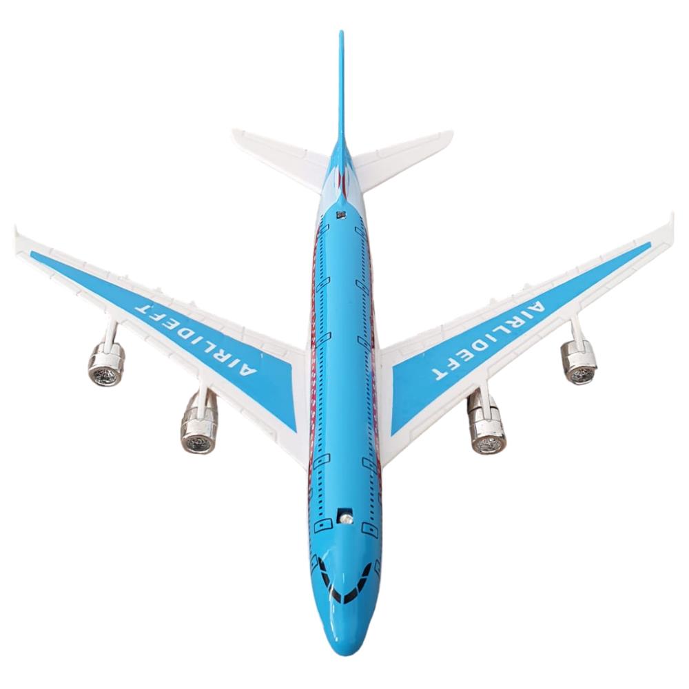 CLZ505 Çek Bırak Işıklı Sesli Yolcu Uçağı 18 Cm - SY8022 - Mavi