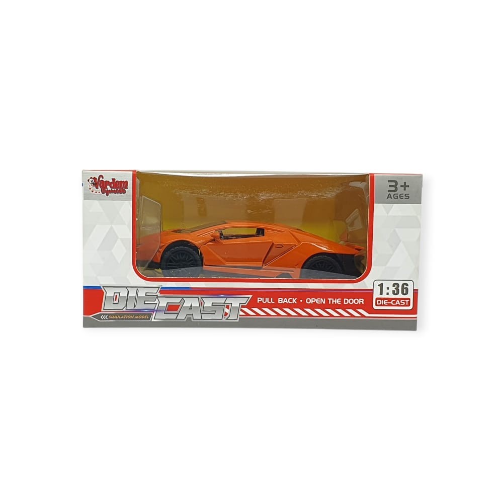 Çek Bırak Metal Arabalar 13 cm - SR2213- Turuncu - 1 ADET