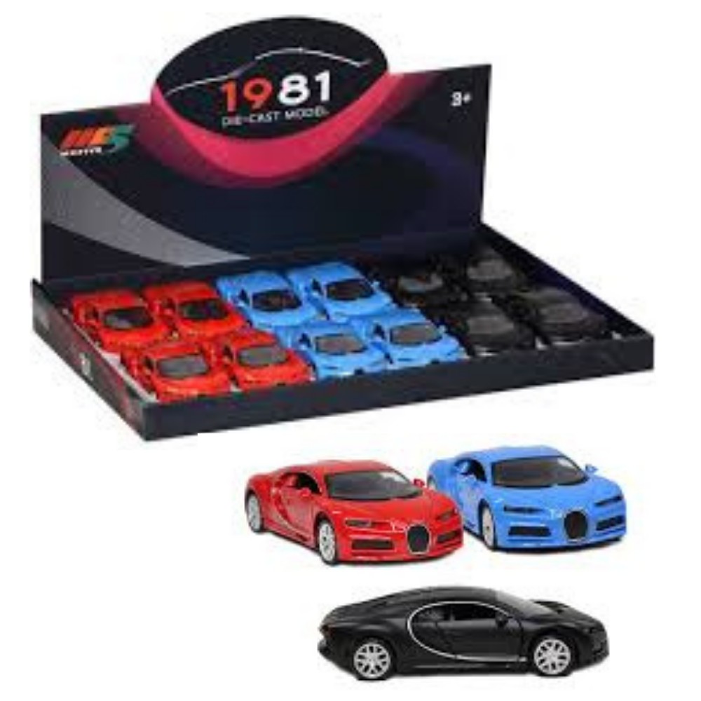 Çek Bırak  Metal Bugatti Chrion  Cm Model Araba