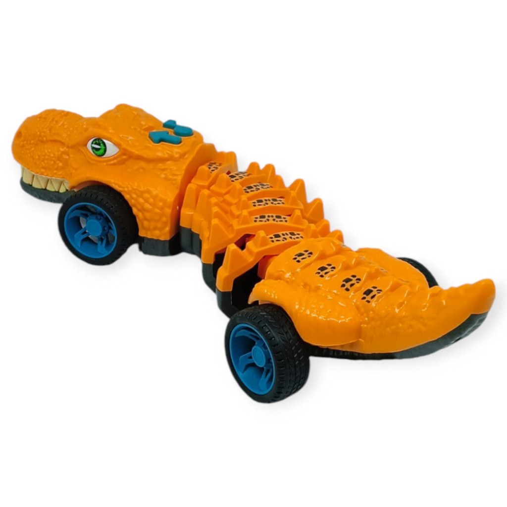 Timsah Araba - Otomatik Hareketli Sesli Işıklı 32 cm - Turuncu Timsah - 1 ADET