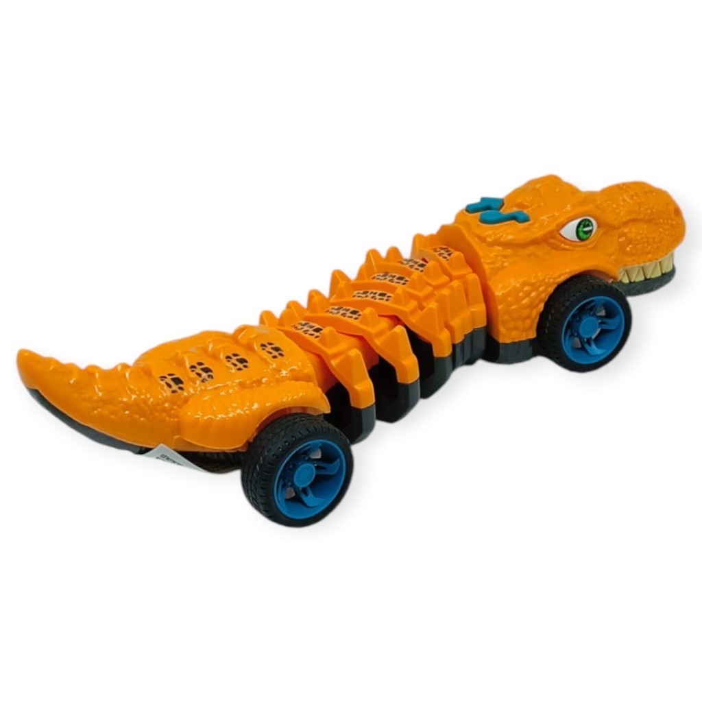 Timsah Araba - Otomatik Hareketli Sesli Işıklı 32 cm - Turuncu Timsah - 1 ADET