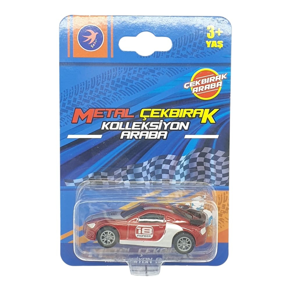 Çek Bırak Metal Küçük Arabalar 8 cm - SH40031 - Kırmızı - 1 ADET