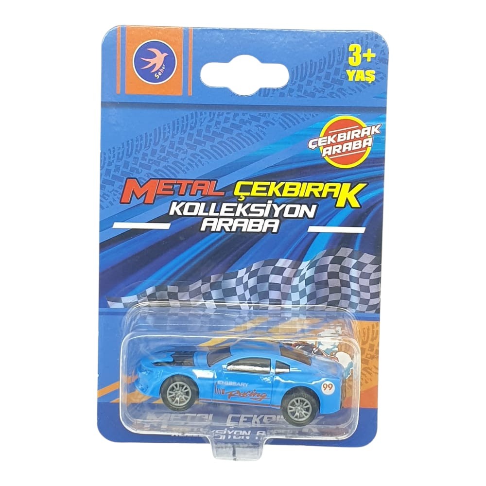 Çek Bırak Metal Küçük Arabalar 8 cm - SH40031 - Mavi Racing - 1 ADET Çek Bırak Metal Küçük Arabalar 8 cm - SH40031 - Mavi Racing - 1 ADET