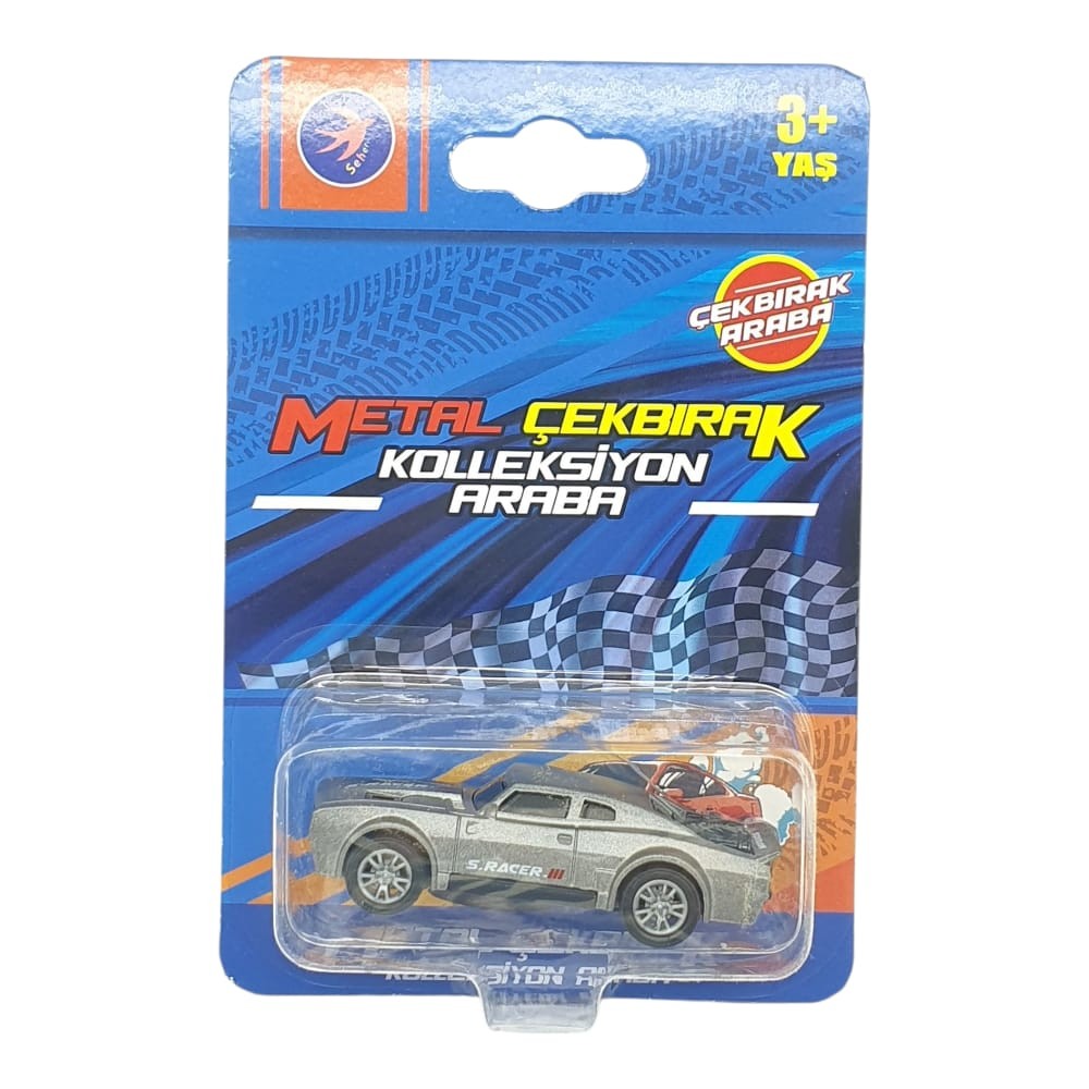 Çek Bırak Metal Küçük Arabalar 8 cm - SH40031 - Gri Çek Bırak Metal Küçük Arabalar 8 cm - SH40031 - Gri