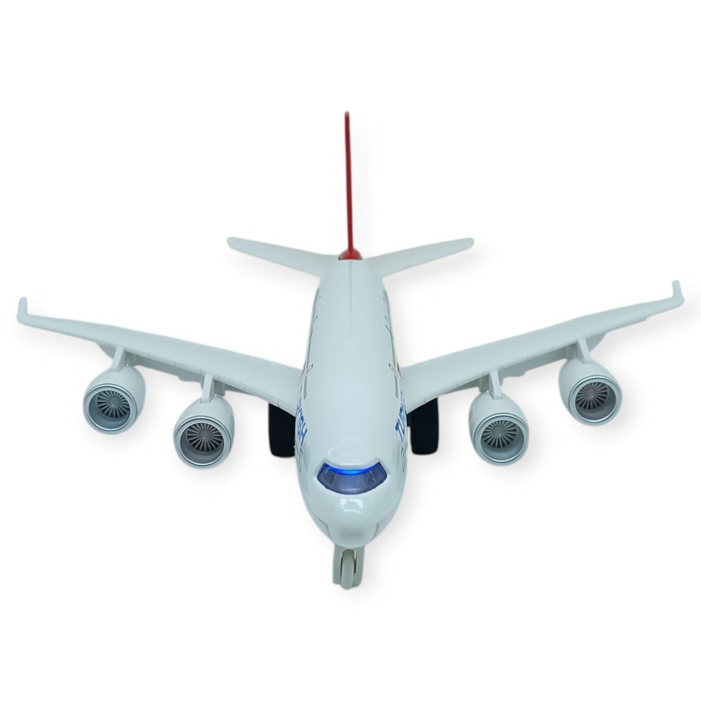 Çek Bırak Metal Uçak Sesli Işıklı - A380 - 1 ADET