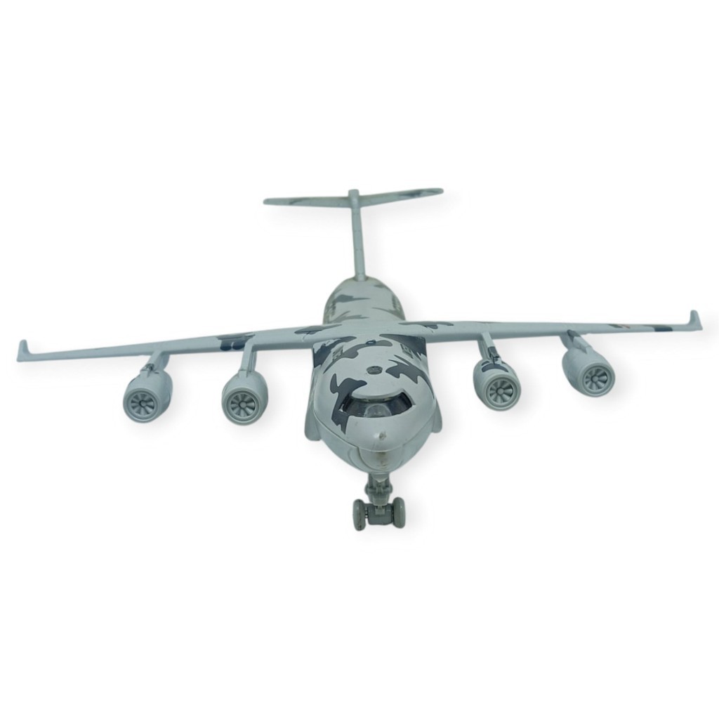 Çek Bırak Sesli Işıklı Metal Uçağı 21 cm - Gri Çek Bırak Sesli Işıklı Metal Uçağı 21 cm - Gri