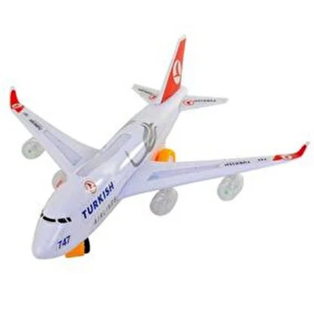 Sesli Işıklı Yerde Gezen THY Uçak - Boing 747 - 1 ADET Sesli Işıklı Yerde Gezen THY Uçak - Boing 747 - 1 ADET