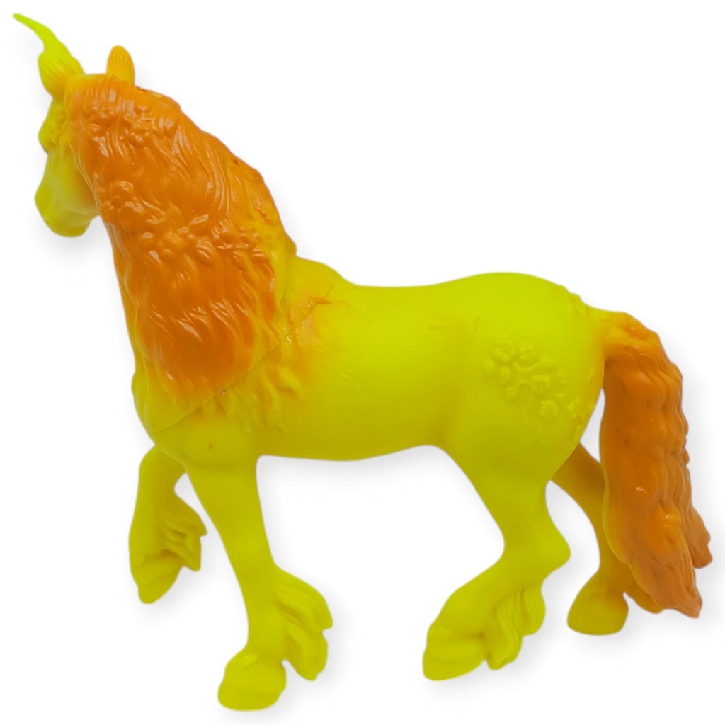 Çiftlik Hayvanları Serisi - Efsanevi Unicorn  cm - Sarı - Turuncu - 1 ADET