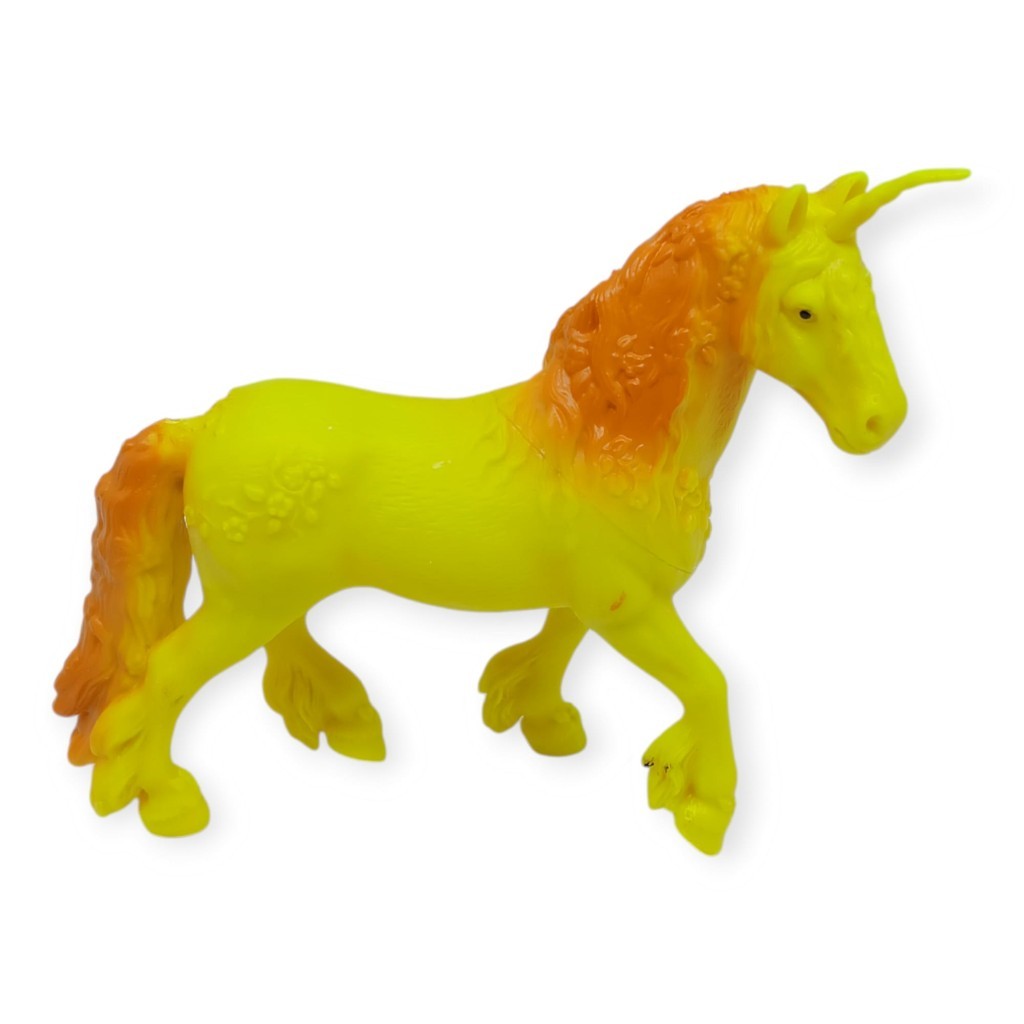 Çiftlik Hayvanları Serisi - Efsanevi Unicorn  cm - Sarı - Turuncu - 1 ADET