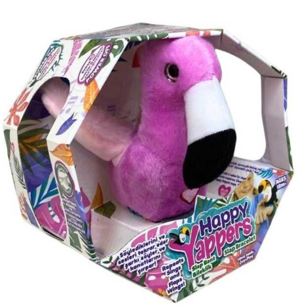 Peluş Ses Tekrarlı Hayvan Bileklik Aksesuar - Pembe Flamingo - 1 ADET Peluş Ses Tekrarlı Hayvan Bileklik Aksesuar - Pembe Flamingo - 1 ADET