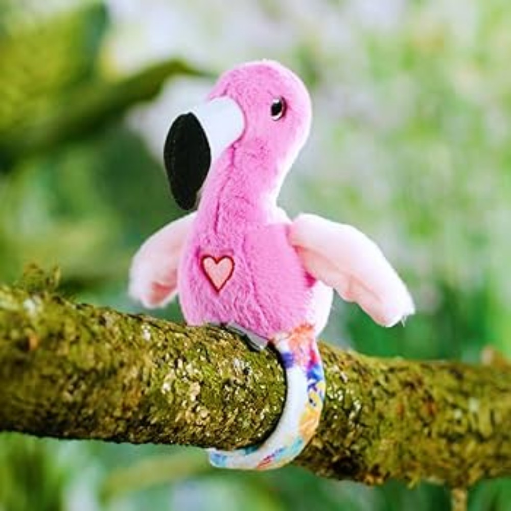 Peluş Ses Tekrarlı Hayvan Bileklik Aksesuar - Pembe Flamingo - 1 ADET Peluş Ses Tekrarlı Hayvan Bileklik Aksesuar - Pembe Flamingo - 1 ADET
