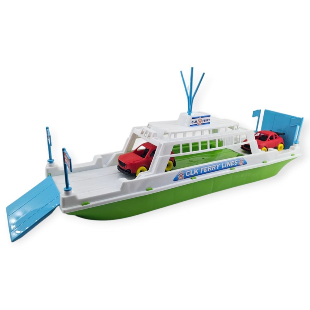 Feribot Araç Taşııyan Gemi 45 cm - Yeşil Feribot Araç Taşııyan Gemi 45 cm - Yeşil