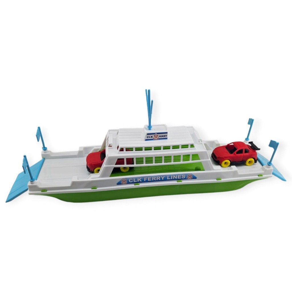 Feribot Araç Taşııyan Gemi 45 cm - Yeşil Feribot Araç Taşııyan Gemi 45 cm - Yeşil
