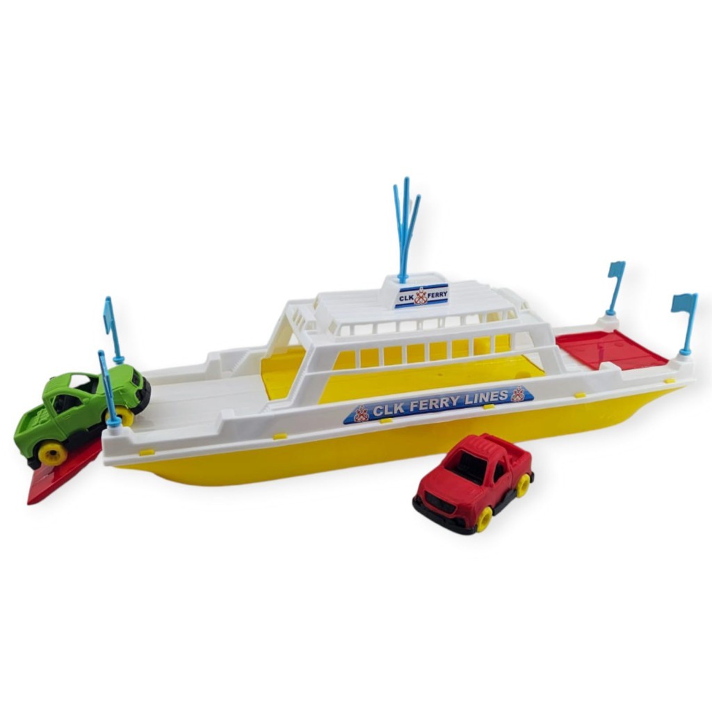 Feribot Araç Taşııyan Gemi 45 cm - Sarı Feribot Araç Taşııyan Gemi 45 cm - Sarı