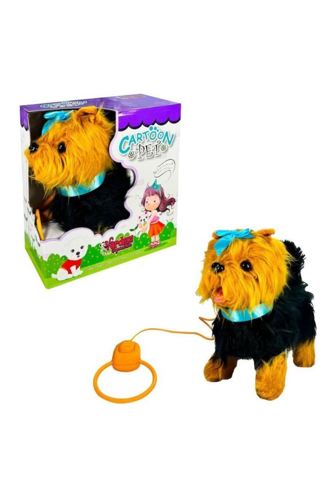 Peluş Tasmalı Yürüyen Köpek  - 1 ADET
