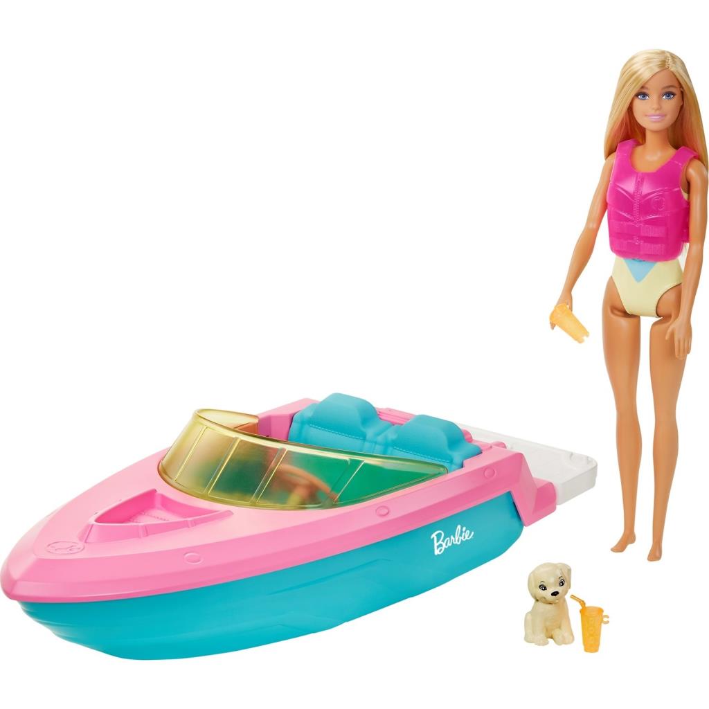 CLZ505 Barbie Bebek ve Teknesi Oyun Seti