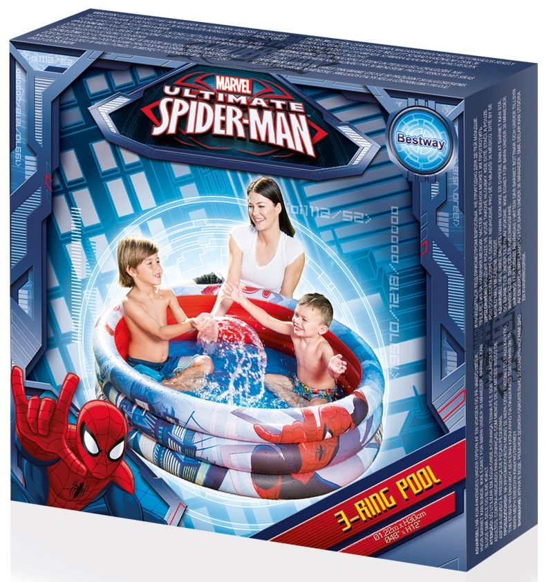 CLZ505 Havuz - Lisanslı Spider-Man Yuvarlak Havuz 122x30cm