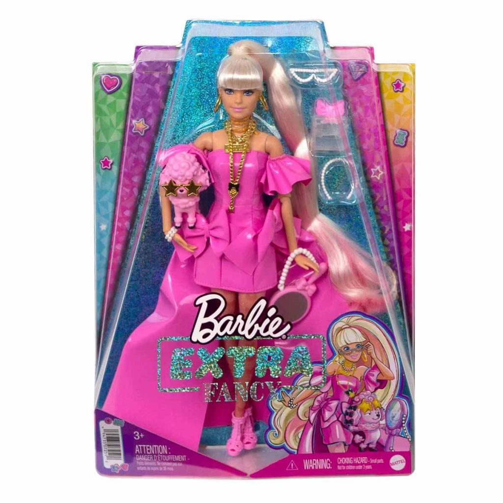 CLZ505 Barbie Extra Fancy Şık Bebek ve Yavru Köpeği Mattel Lisanslı - HHN12