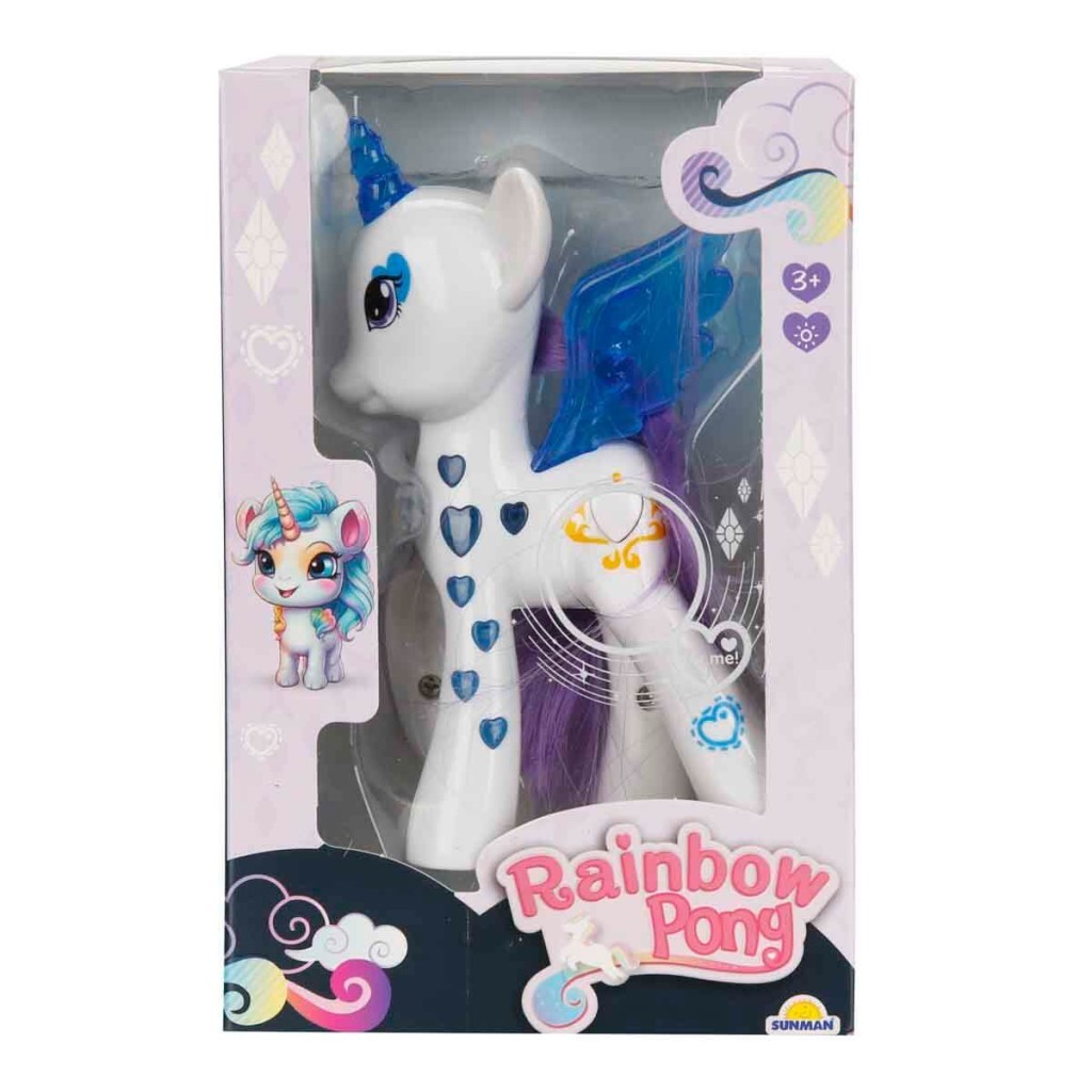 Işıltılı Pony Figür - Işıklı Figür - Mavi - 1 ADET Işıltılı Pony Figür - Işıklı Figür - Mavi - 1 ADET