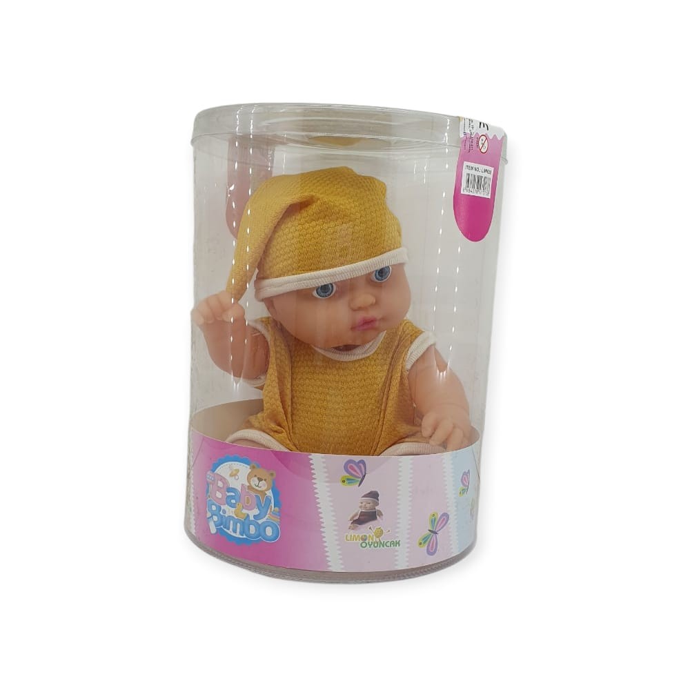 Kıyafetli Et Bebek 35 cm - LMN208 - Sarı