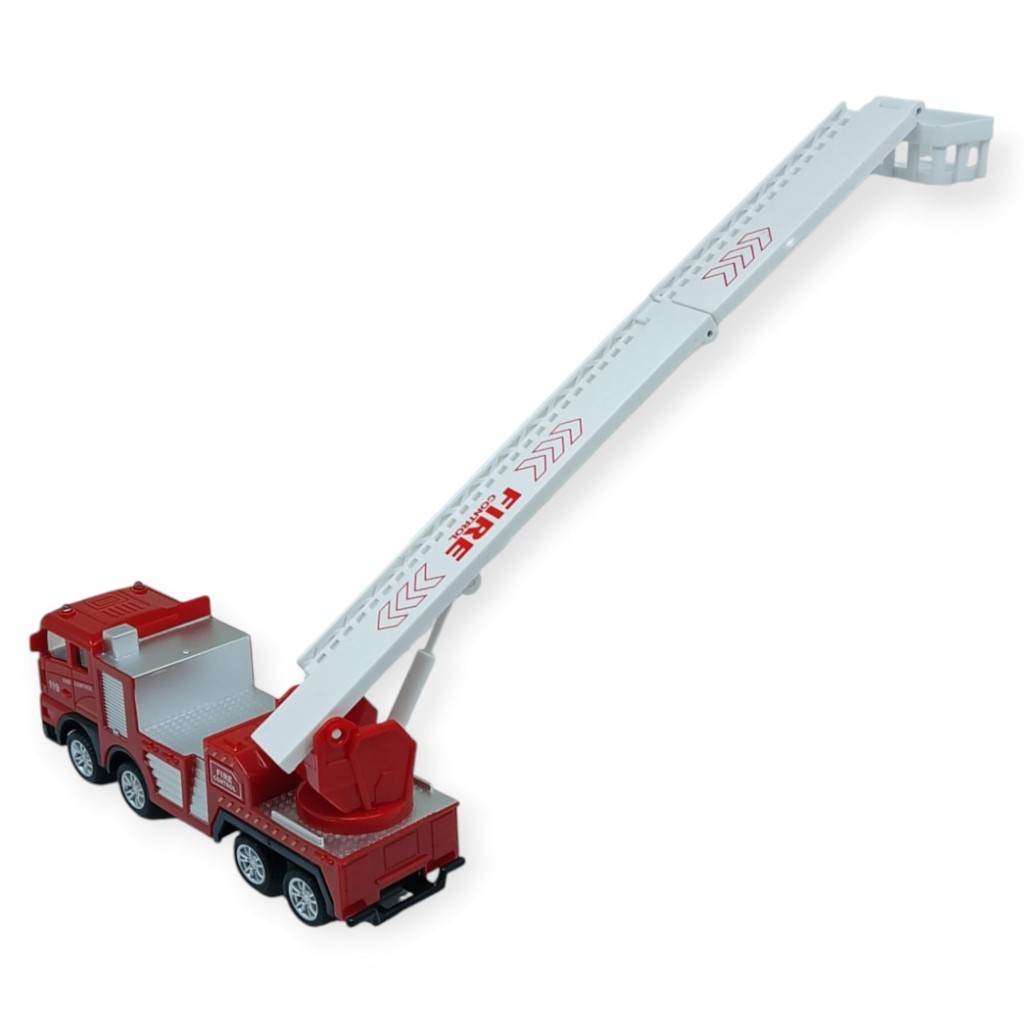 İş Makinaları Serisi - Sürtmeli İtfaiye Aracı 16 cm - Katlanan Merdiven - 1 ADET İş Makinaları Serisi - Sürtmeli İtfaiye Aracı 16 cm - Katlanan Merdiven - 1 ADET