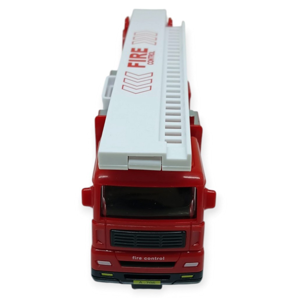 İş Makinaları Serisi - Sürtmeli İtfaiye Aracı 16 cm - Katlanan Merdiven - 1 ADET İş Makinaları Serisi - Sürtmeli İtfaiye Aracı 16 cm - Katlanan Merdiven - 1 ADET