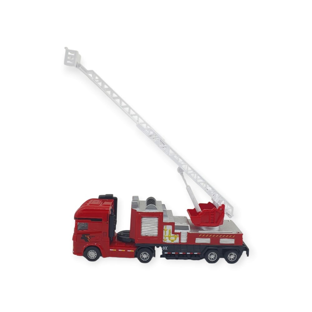 Metal İtfaiye Arabası - Düz Merdivenli 26cm - 706-45 - 1 ADET