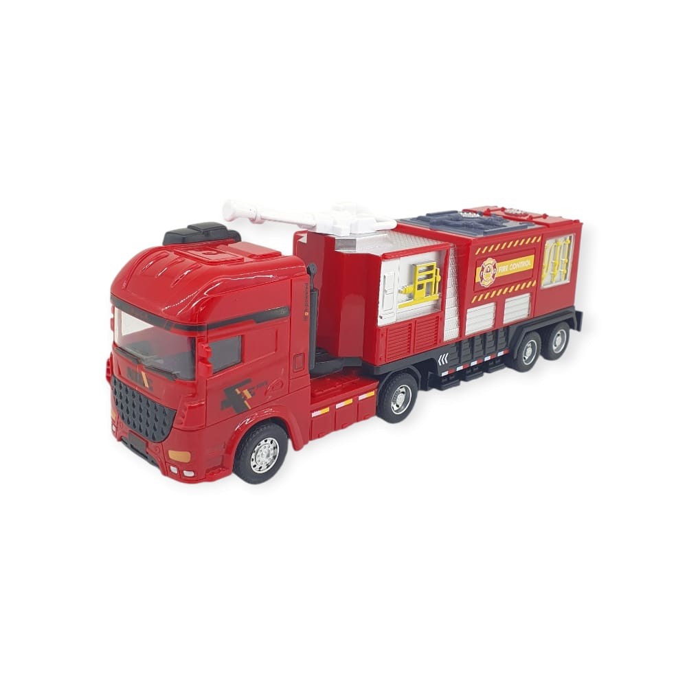Metal İtfaiye Arabası - Arazöz 26cm - 706-45 - 1 ADET