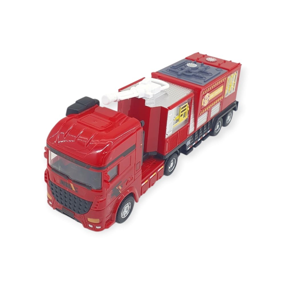 Metal İtfaiye Arabası - Arazöz 26cm - 706-45 - 1 ADET
