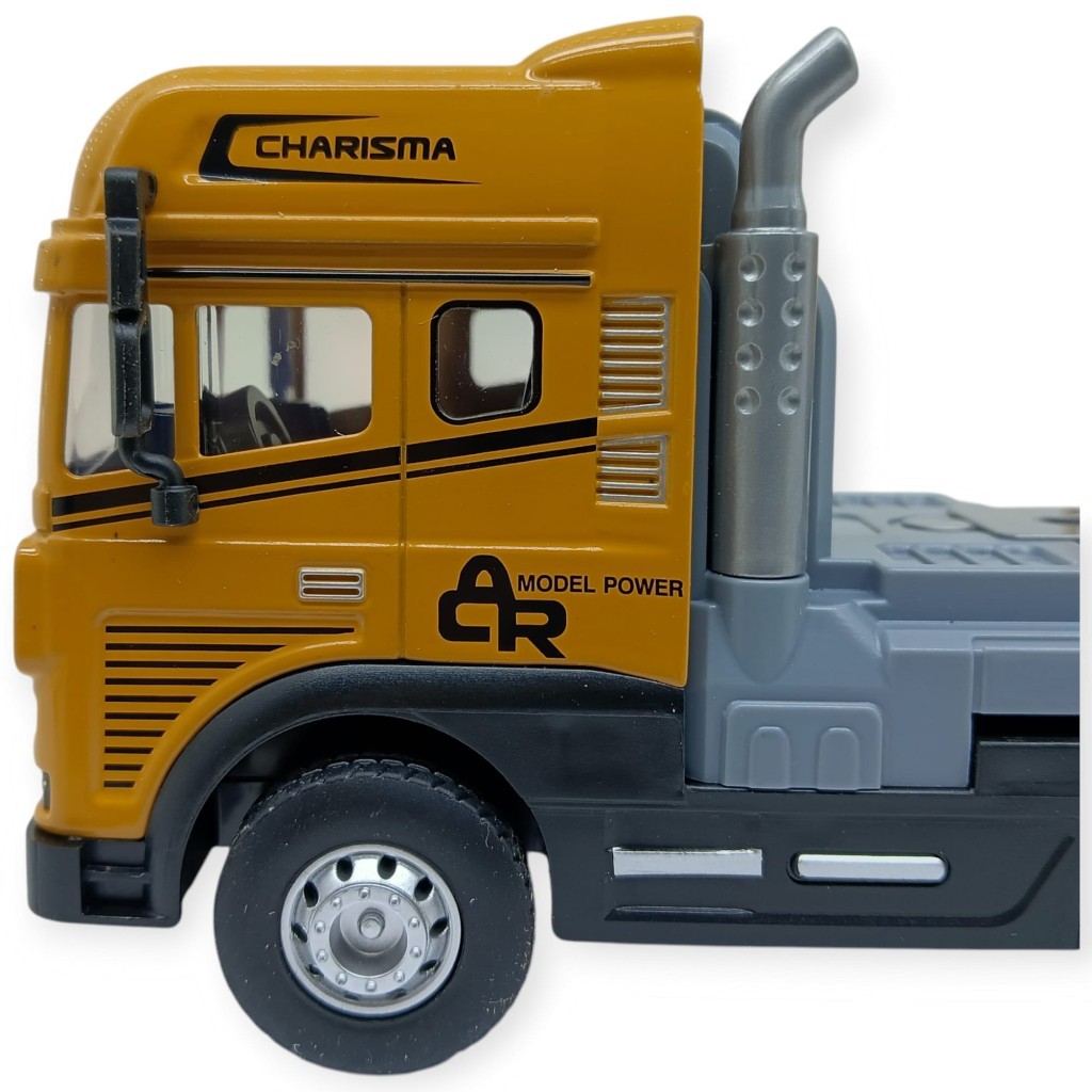 Metal Tır 1:24 - Sesli Işıklı Kum Taşıyıcı Tır 39 cm - Sarı - 1 ADET Metal Tır 1:24 - Sesli Işıklı Kum Taşıyıcı Tır 39 cm - Sarı - 1 ADET