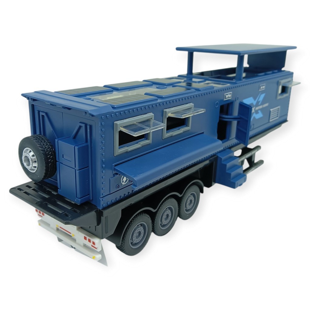 Metal Tır 1:24 - Sesli Işıklı Karavan Tır 39 cm - Lacivert - 1 ADET Metal Tır 1:24 - Sesli Işıklı Karavan Tır 39 cm - Lacivert - 1 ADET