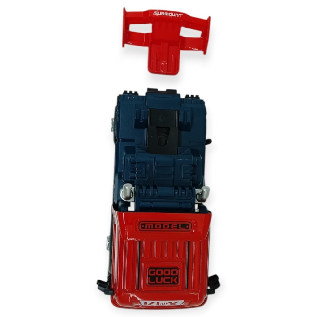 Metal Tır 1:24 - Sesli Işıklı Tır 13 cm - Kırmızı - 1 ADET