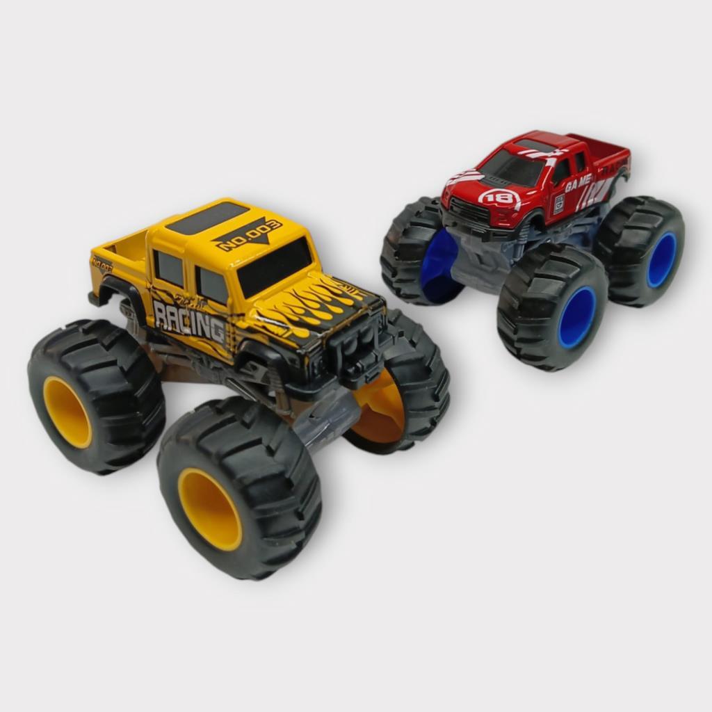 Mini Off-Road Araçlar 2'li - Sarı Kırmızı  - 1 ADET