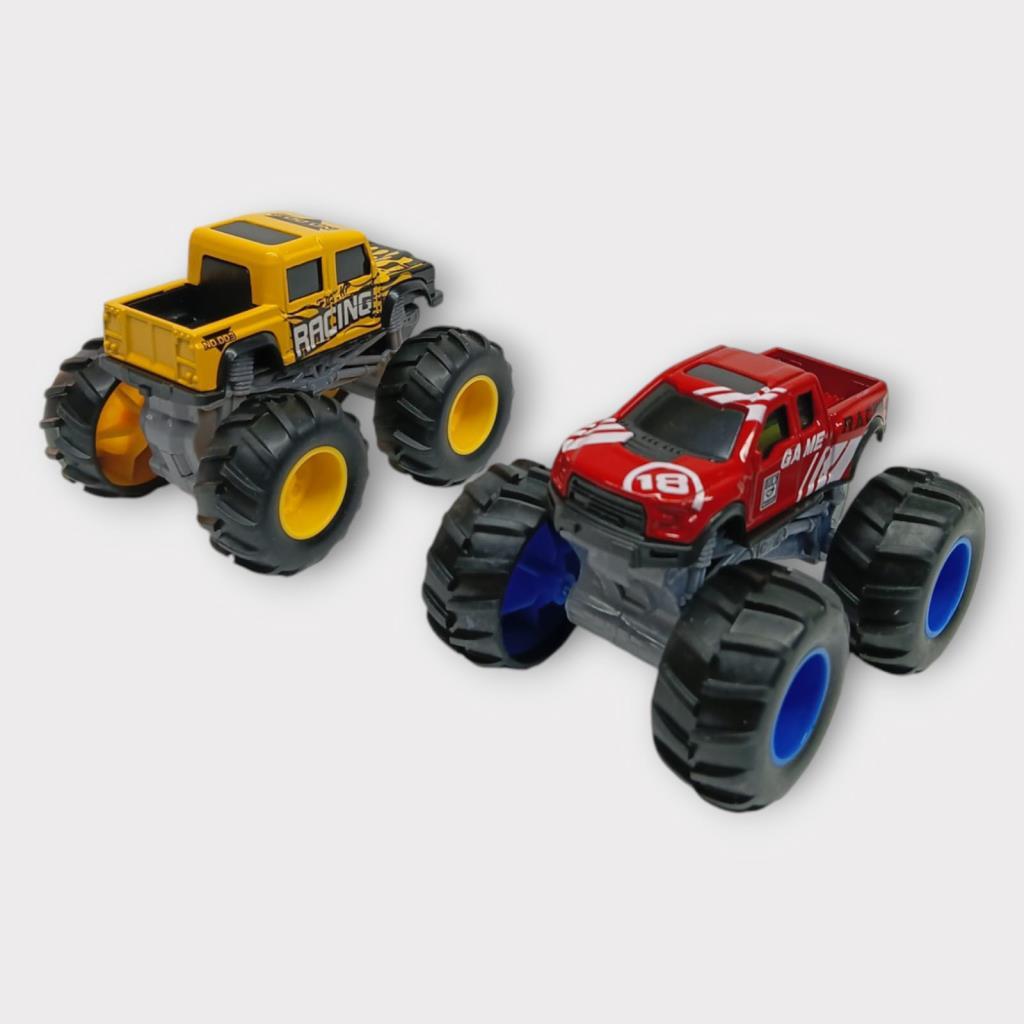 Mini Off-Road Araçlar 2'li - Sarı Kırmızı  - 1 ADET