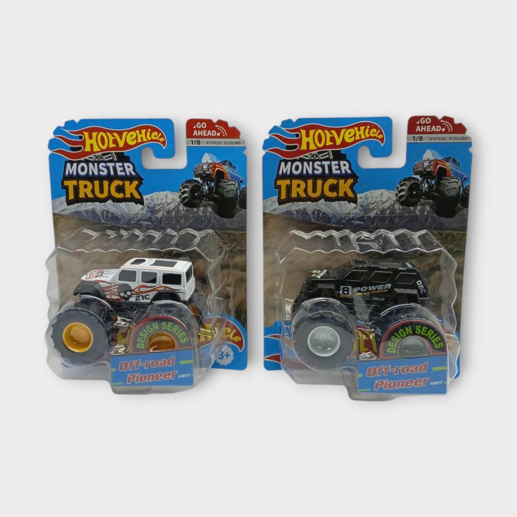 Mini Off-Road Araçlar 2'li - Siyah Beyaz - 1 ADET