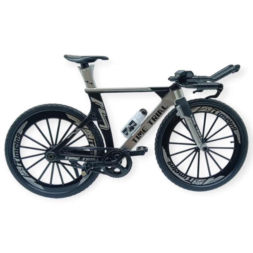 Model Araçlar -1/10 Metal Yarış Bisikleti 18 cm - Gri - 1 ADET Model Araçlar -1/10 Metal Yarış Bisikleti 18 cm - Gri - 1 ADET
