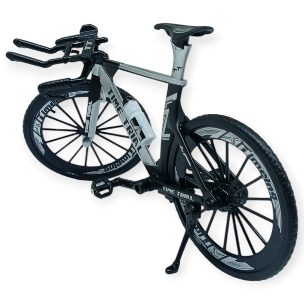 Model Araçlar -1/10 Metal Yarış Bisikleti 18 cm - Gri - 1 ADET Model Araçlar -1/10 Metal Yarış Bisikleti 18 cm - Gri - 1 ADET