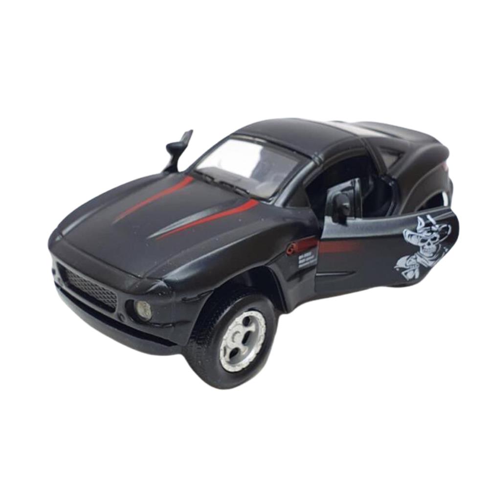 CLZ505 Mustang Çek Bırak Spor Araba - Işıklı Sesli Model -Siyah