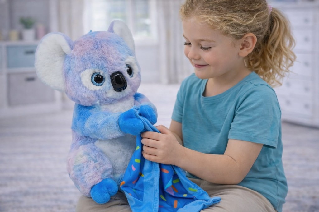 Peluş Battaniyeli Koala 30 cm - Mavi Peluş Battaniyeli Koala 30 cm - Mavi